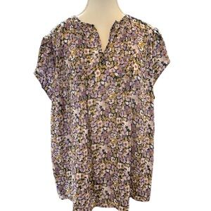 FUN2FUN
Floral Print Blouse · Size 2X